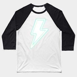 Lightning bolt blue neon sign Baseball T-Shirt